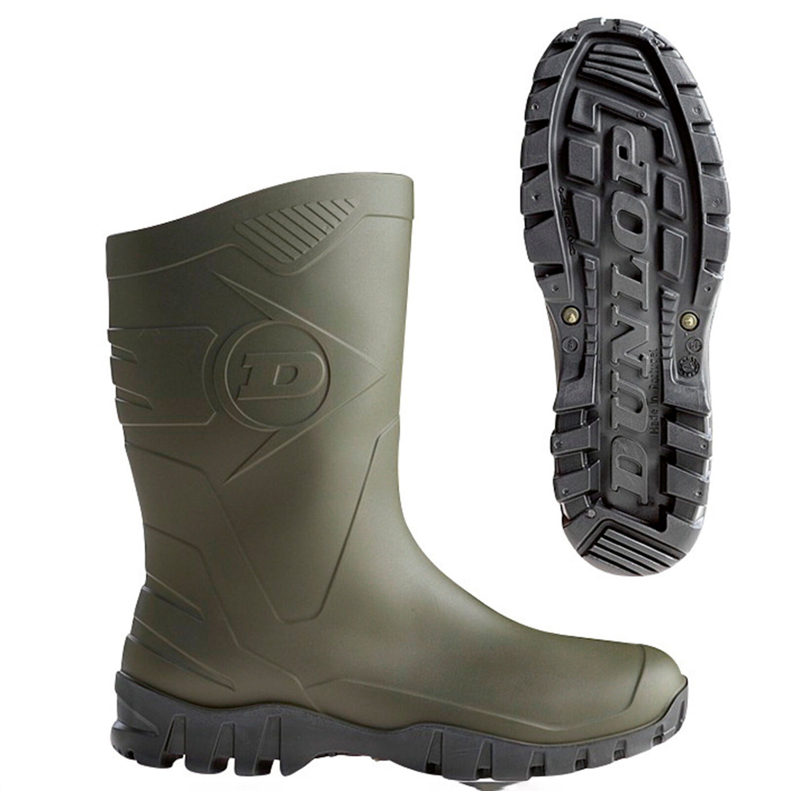 Dunlop Protective Footwear Bottes en caoutchouc Dee-X unisexe pour adulte avec sac à saleté de qualité supérieure en 100 /% coton.