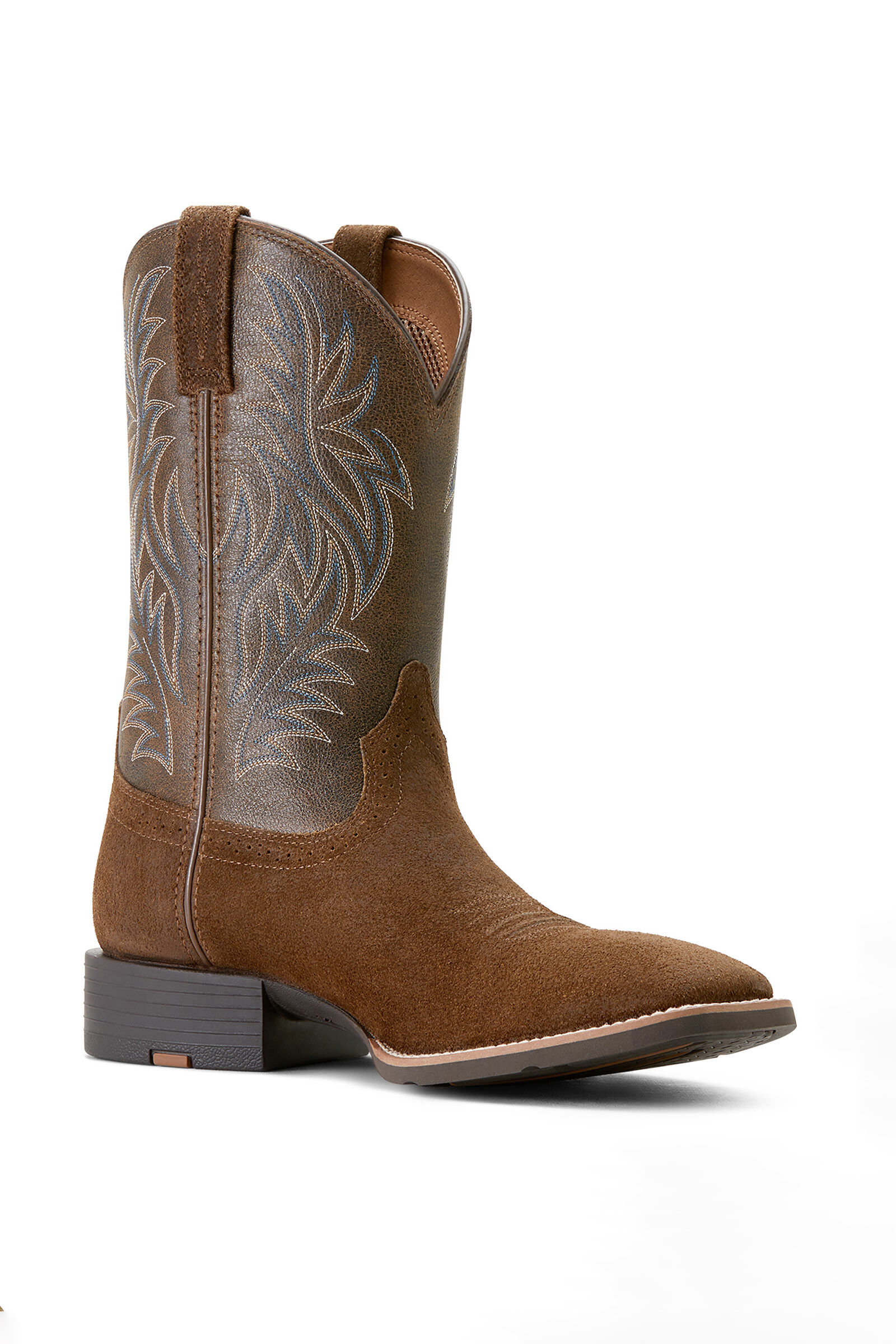 Suede square toe cowboy boots 2025