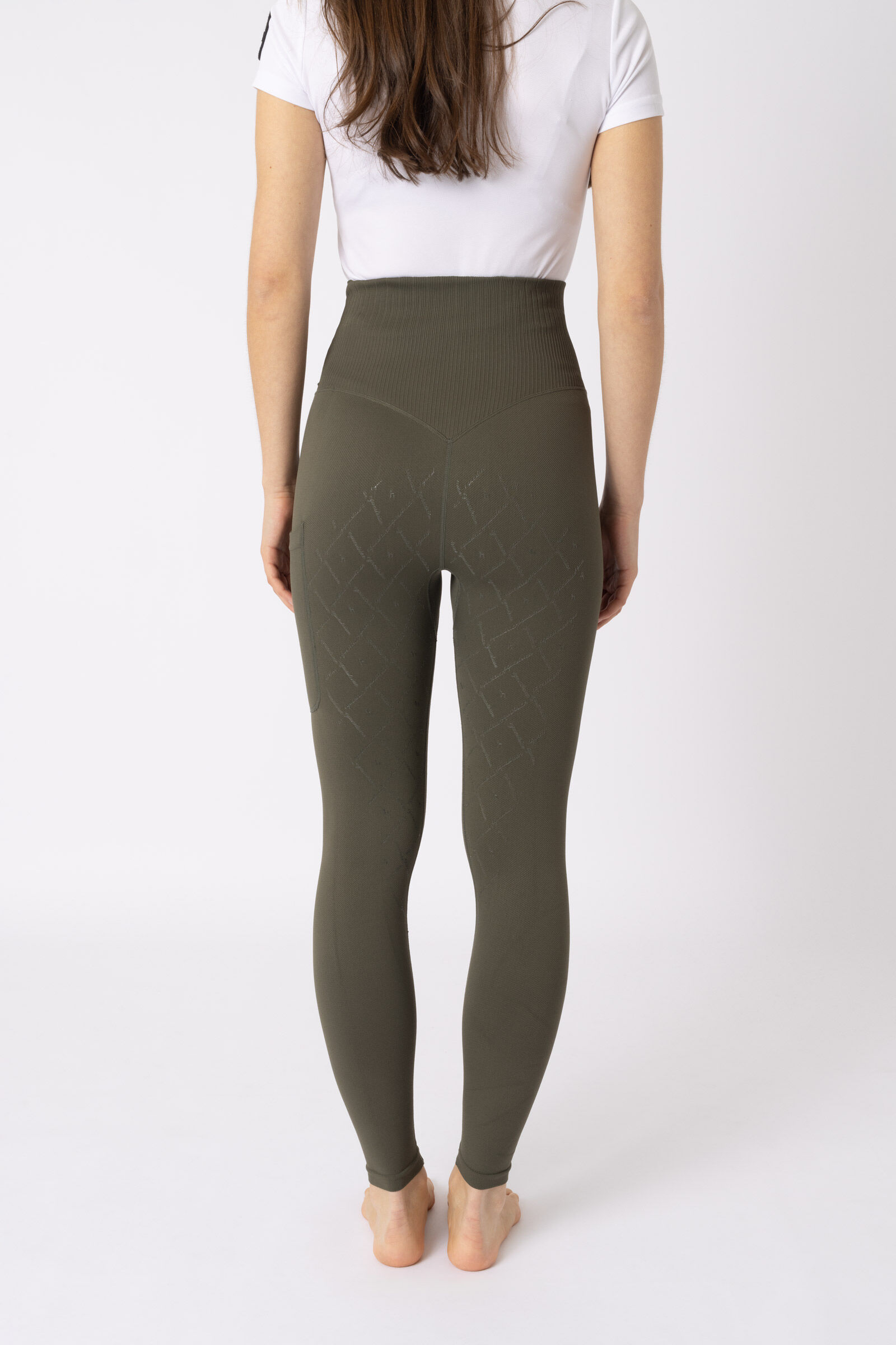 Commandez en ligne Leggings d equitation fond integral grip sans coutures Horze Janine avec poche pour telephone femme horze