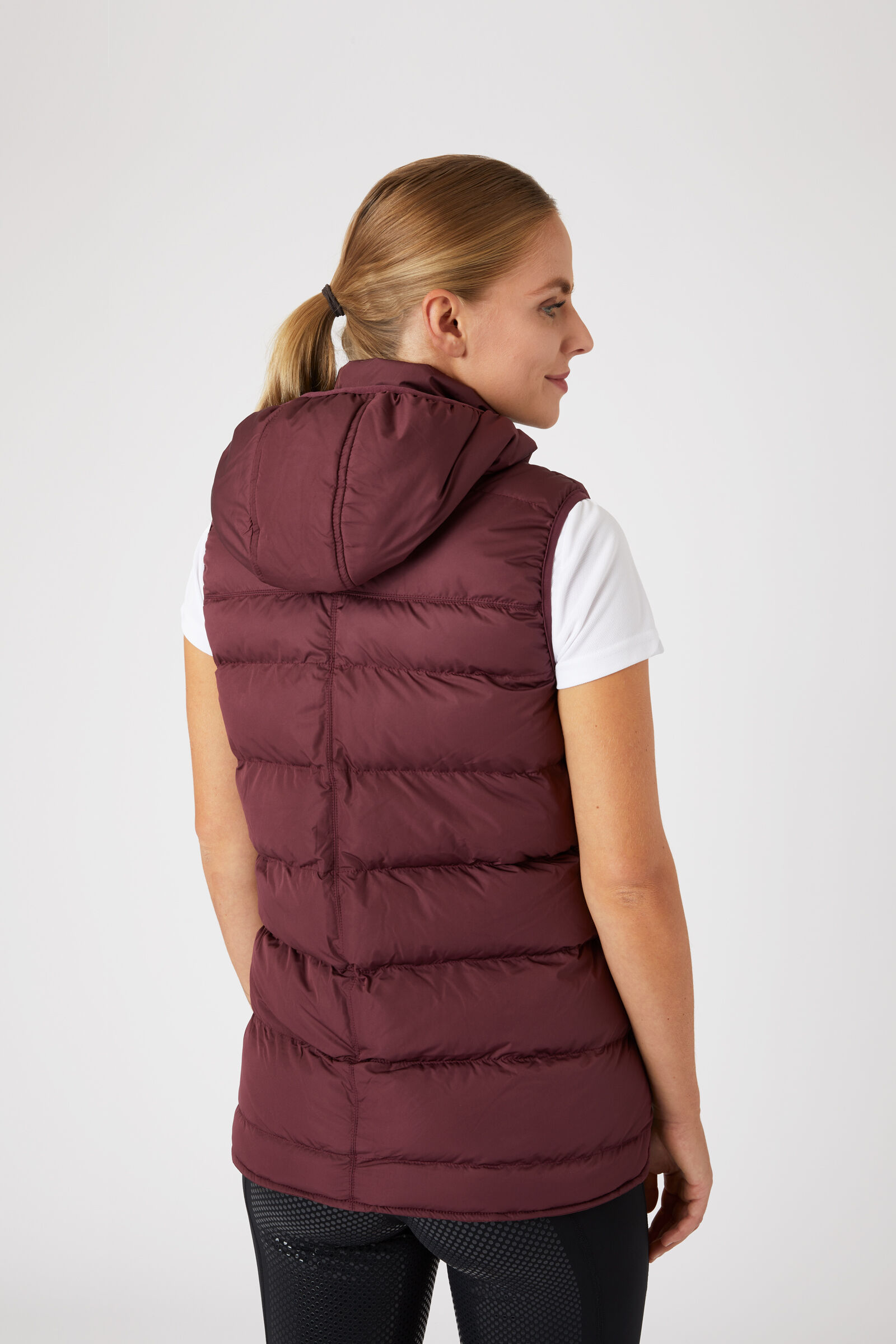Commandez en ligne Gilet d equitation doudoune sans manches avec capuche Horze Callie femme horze