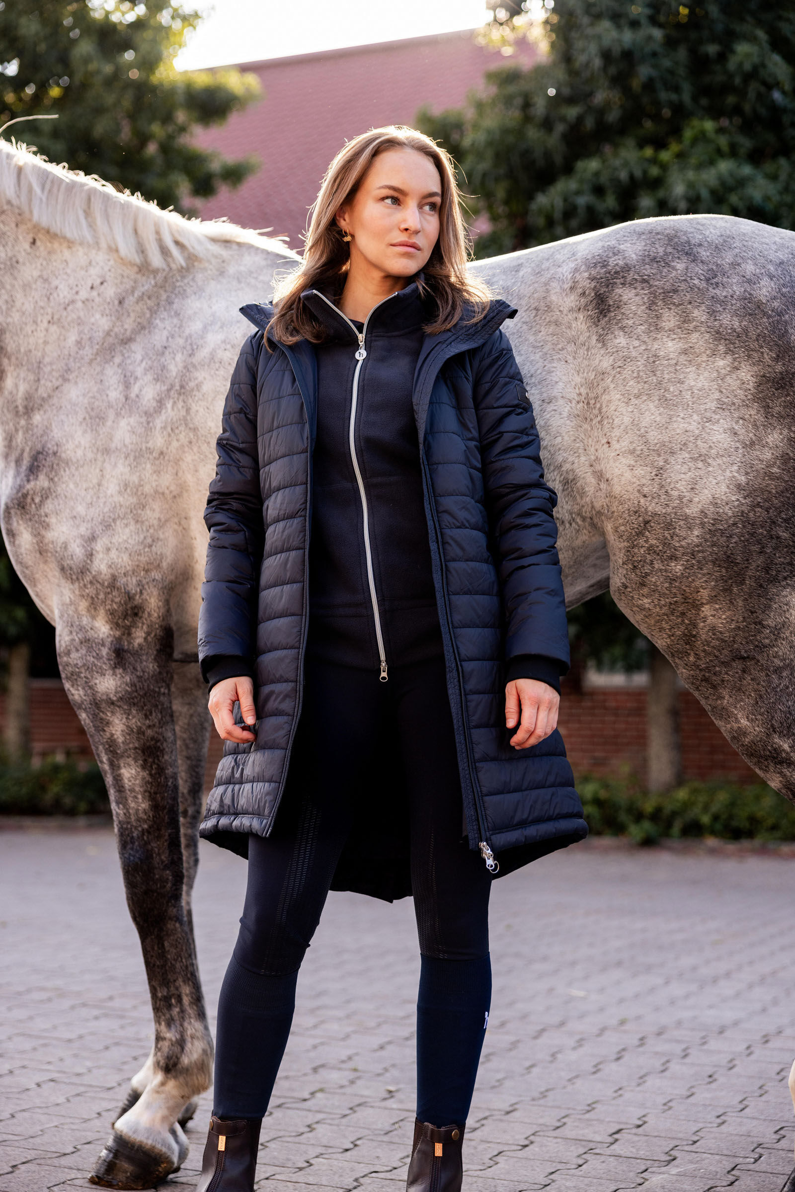 Commandez en ligne Doudoune longue d equitation Horze Charlotte femme horze