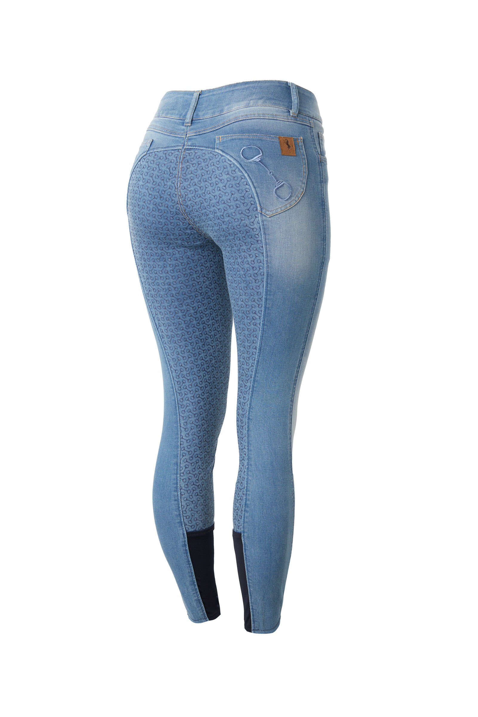 Commandez en ligne Pantalon d equitation Fond integral Silicone Jean Taille haute Horze Kaia femme horze