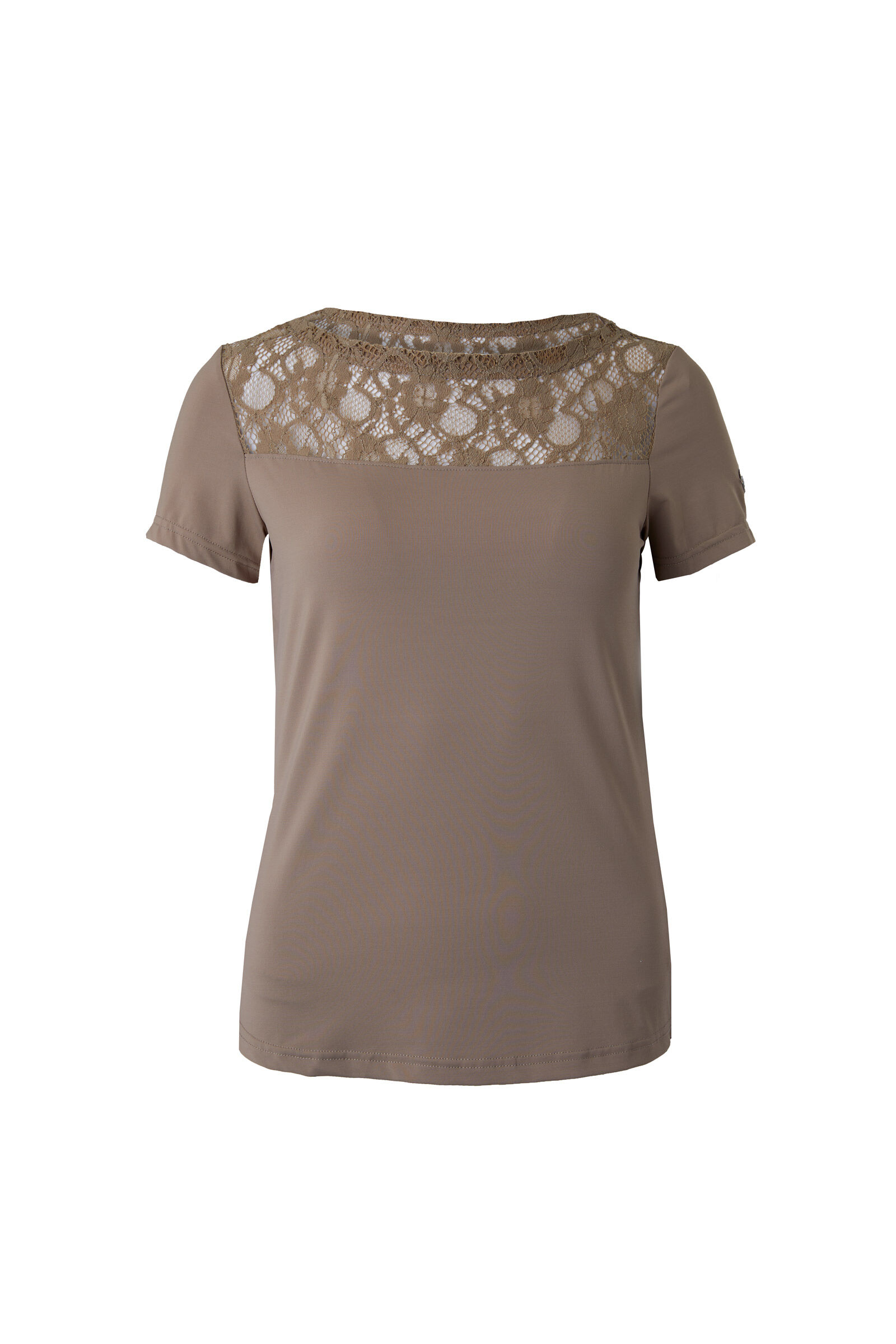 Tee shirt clearance dentelle beige