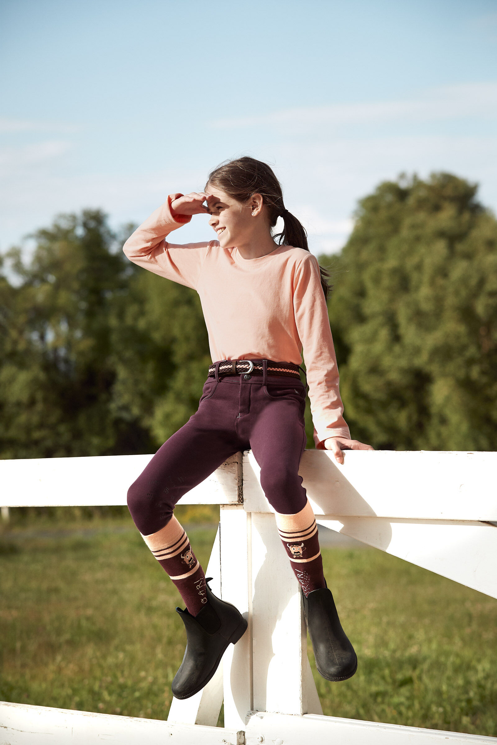 Ceinture equitation tressee sale