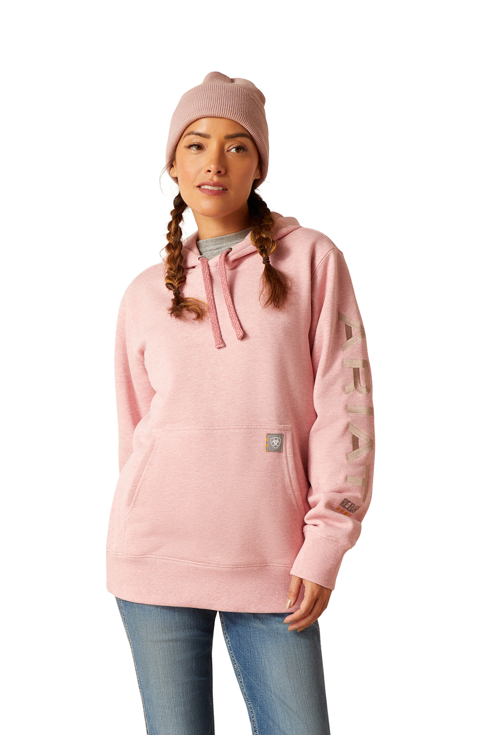 Commandez en ligne Sweat a capuche graphique Ariat Rebar pour femme horze