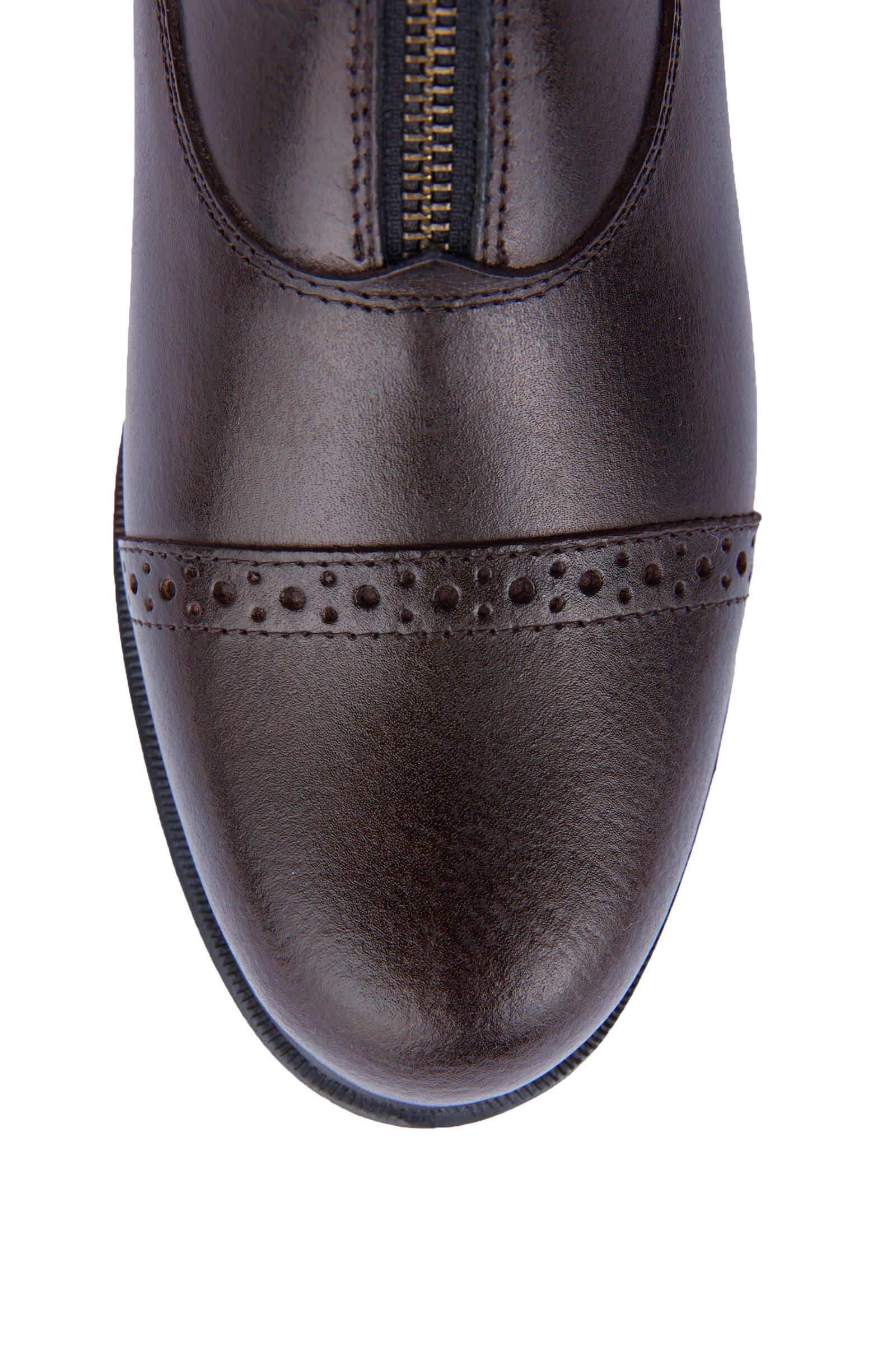Bottines femme avec store fermeture eclair devant