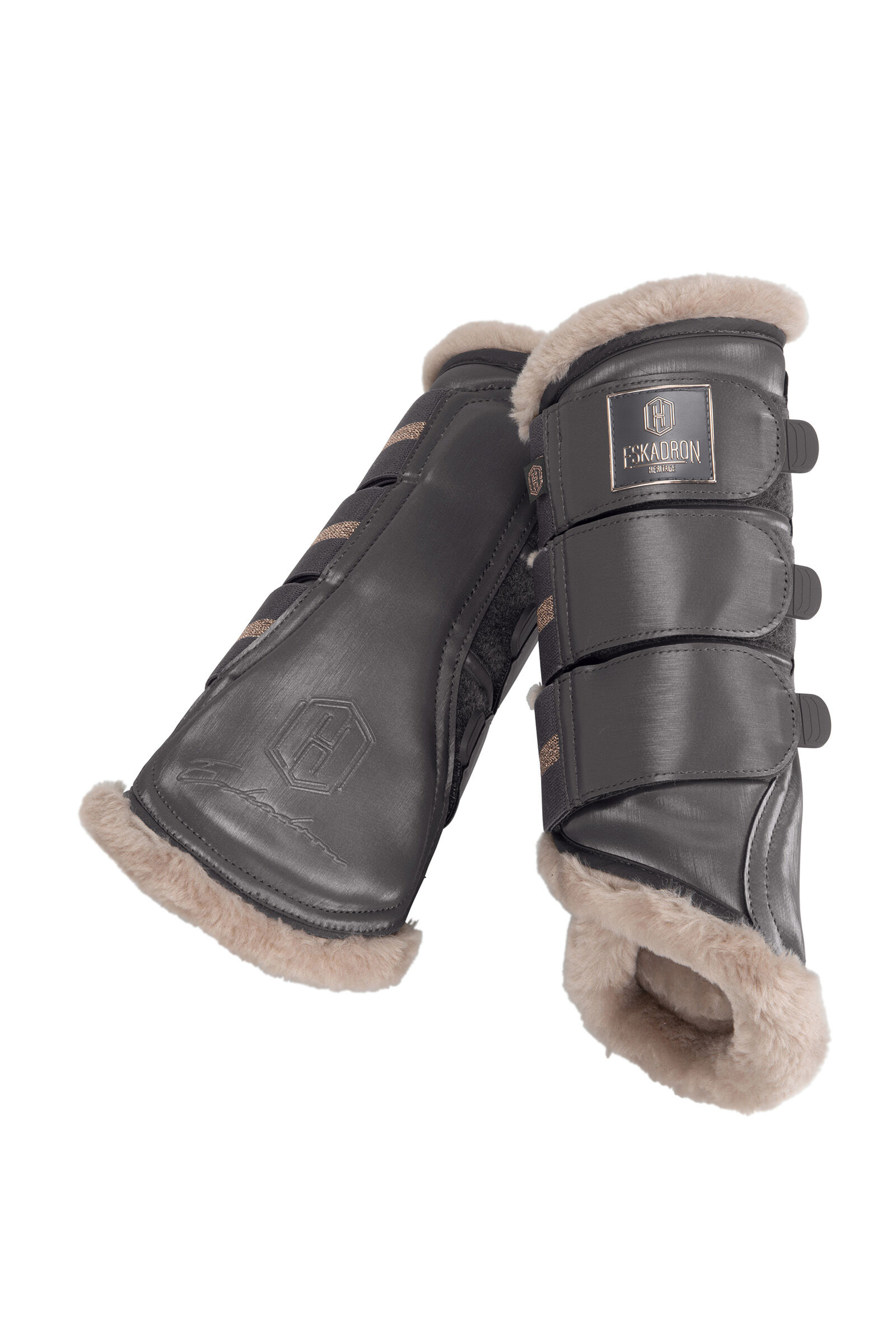Commandez en ligne Guetres de protection protege tendons Eskadron Heritage 2023 Glamslate fausse fourrure horze